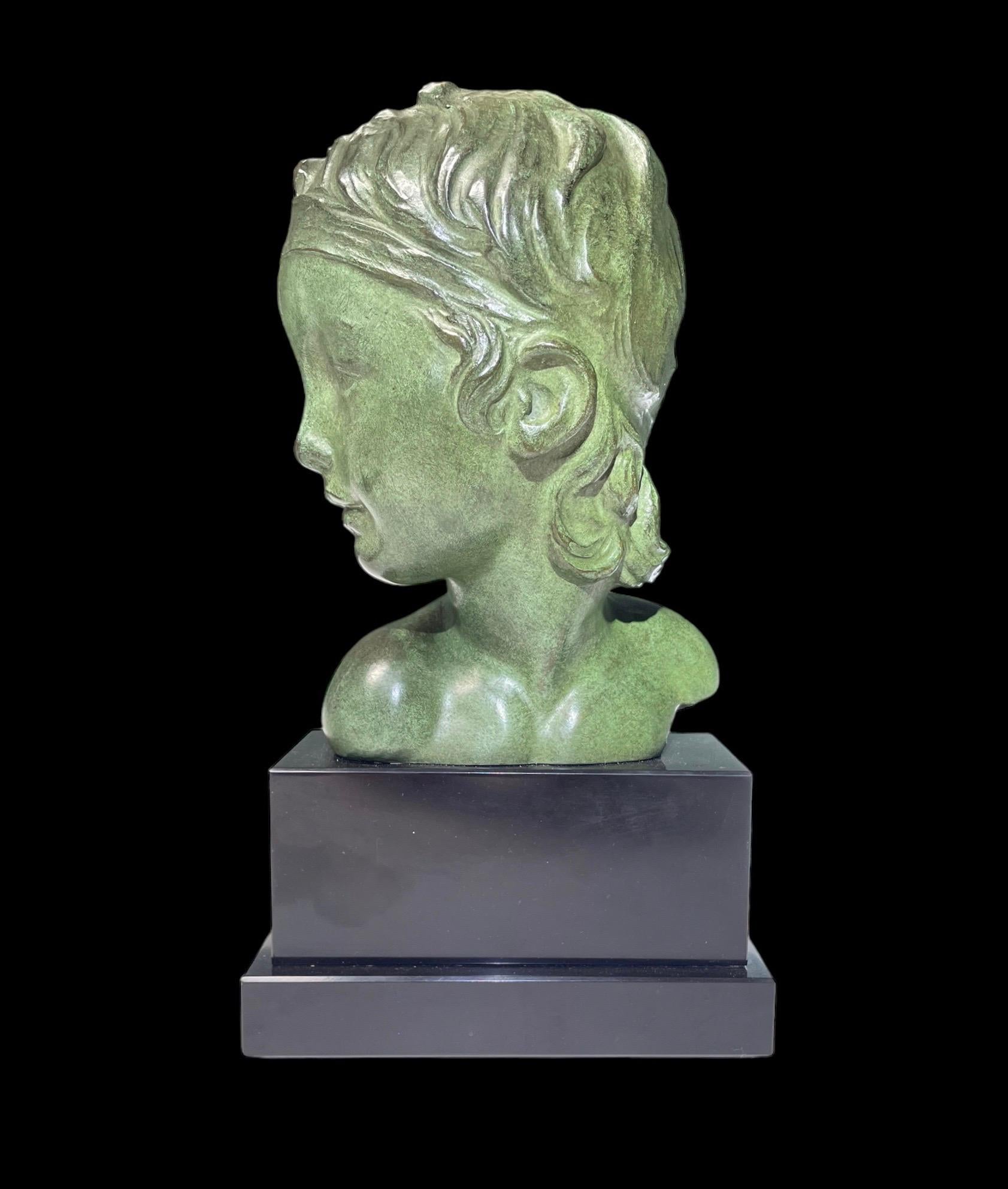 Art Deco Bronze By Alexandre Kéléty For Sale 9