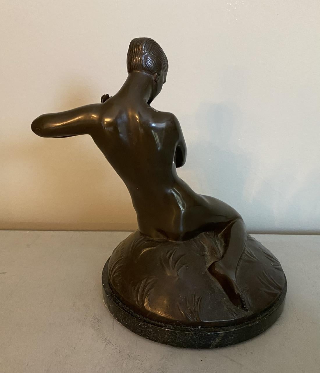 German Art Deco Bronze by C Neuhaus For Sale