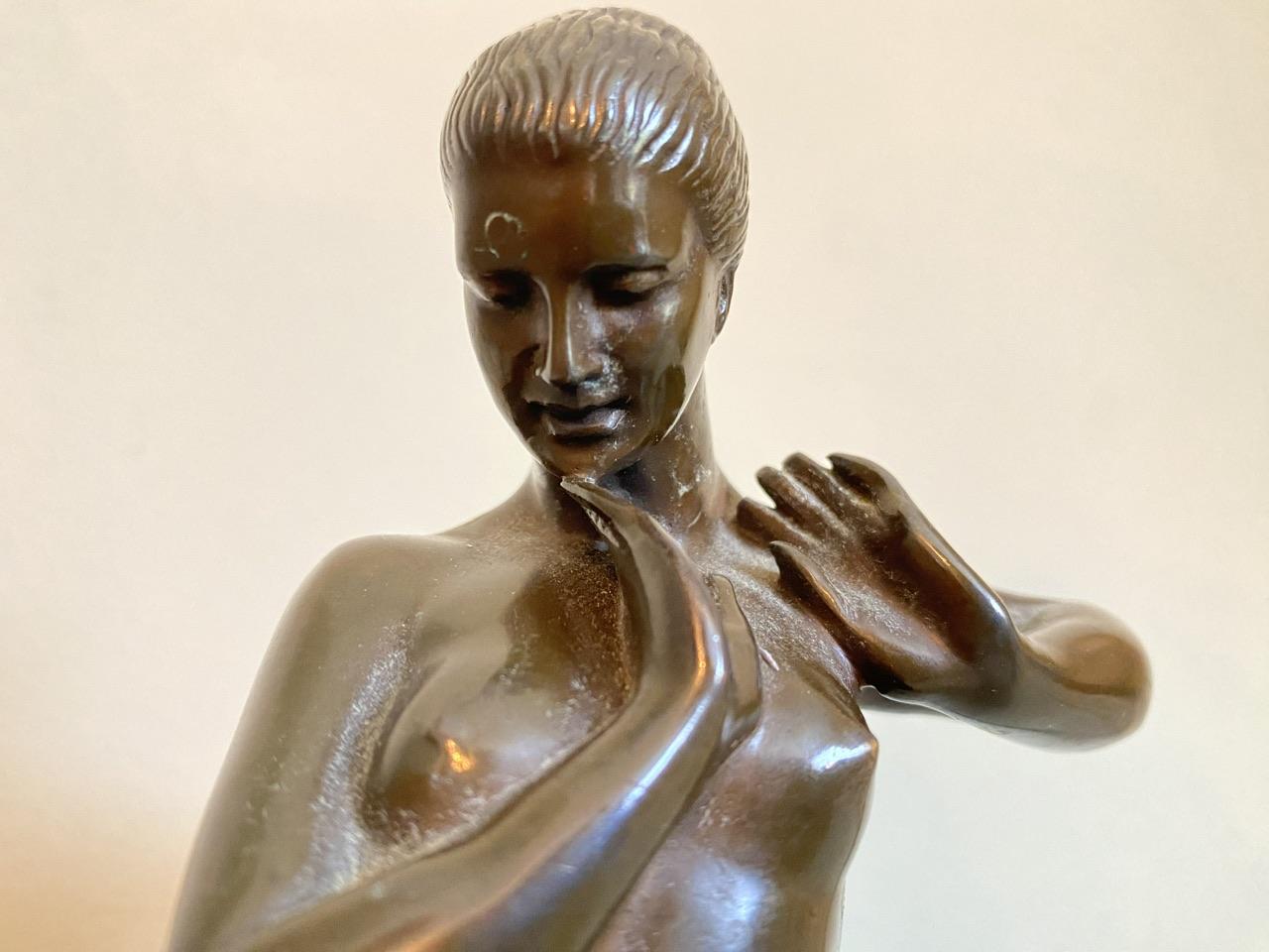 Art Deco Bronze by C Neuhaus For Sale 2