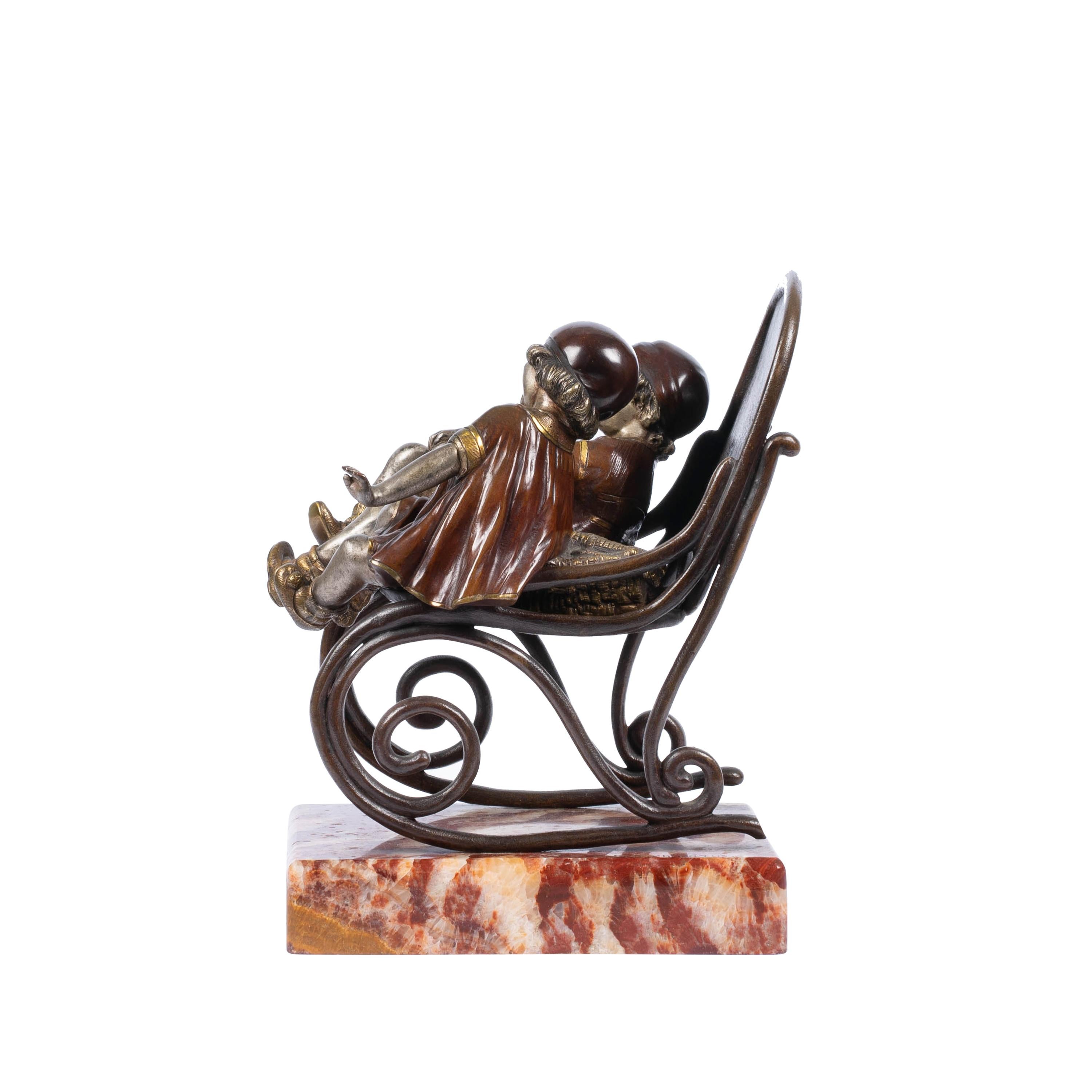 French Art Deco Bronze by D.H Chiparus Retailed by Etling Paris For Sale