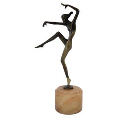 Art déco-Bronze von Stefan Dakon