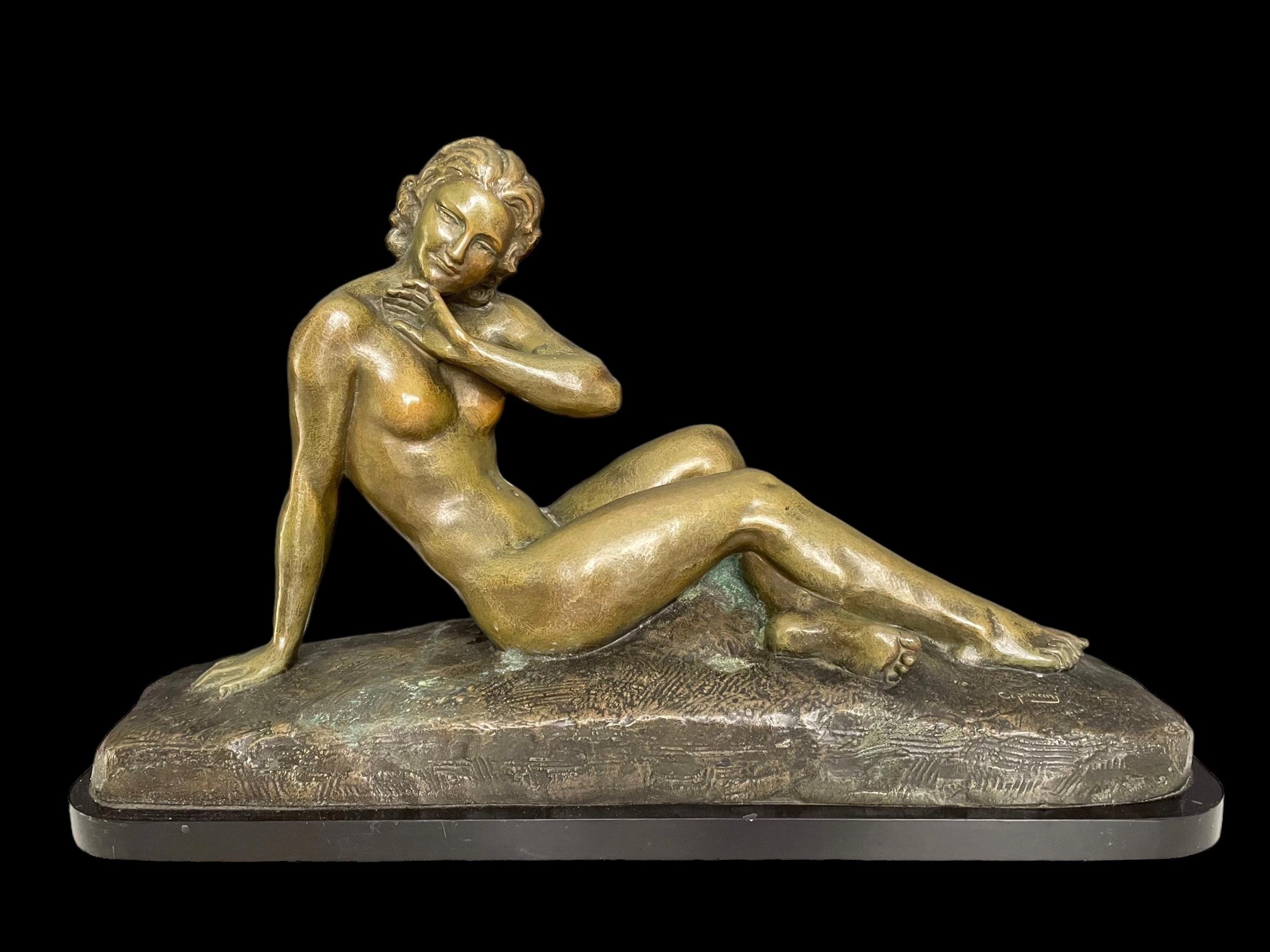 Bronze im Art déco-Stil von Ugo Cipriani im Angebot 6