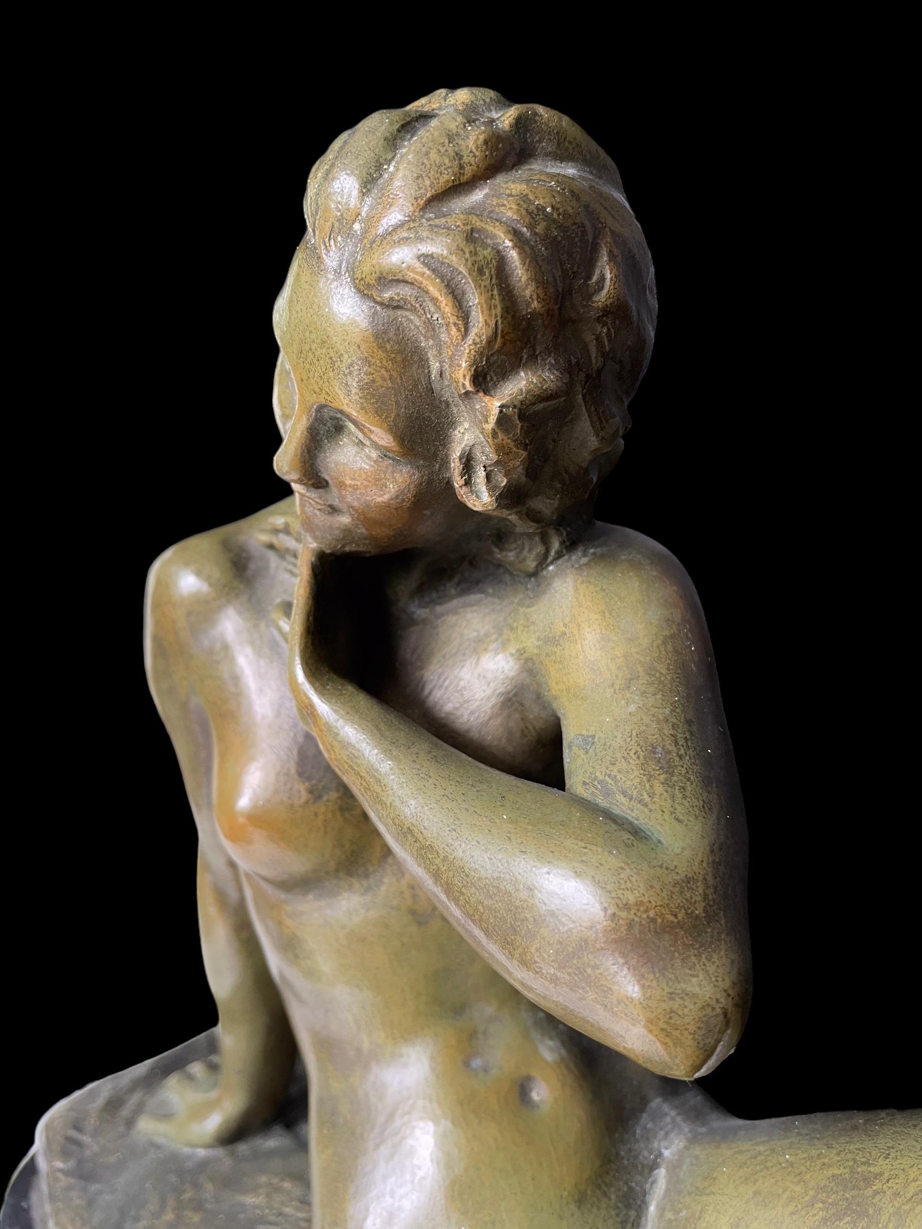 Bronze im Art déco-Stil von Ugo Cipriani im Angebot 2