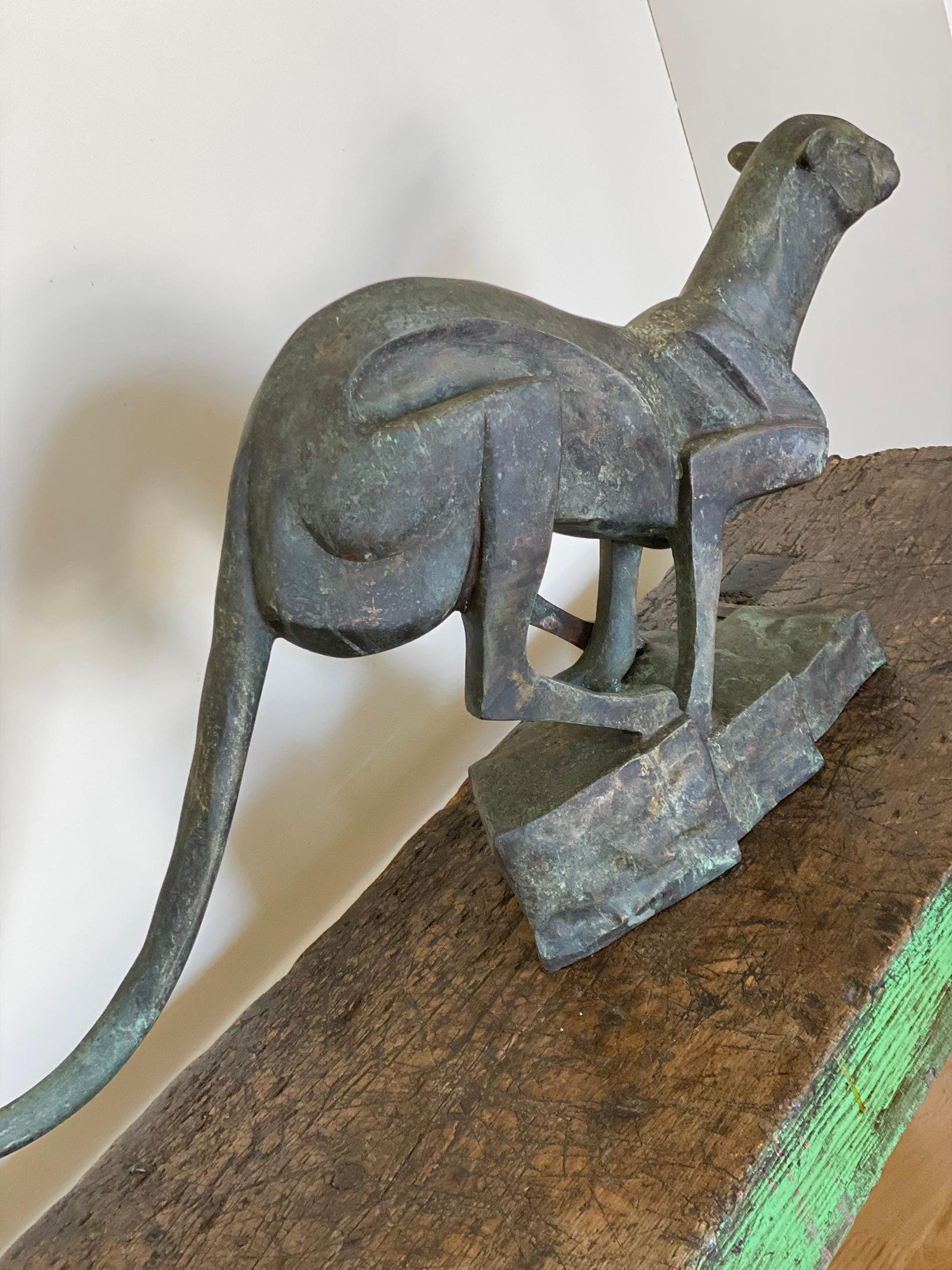 Art Deco Bronze Cat 6