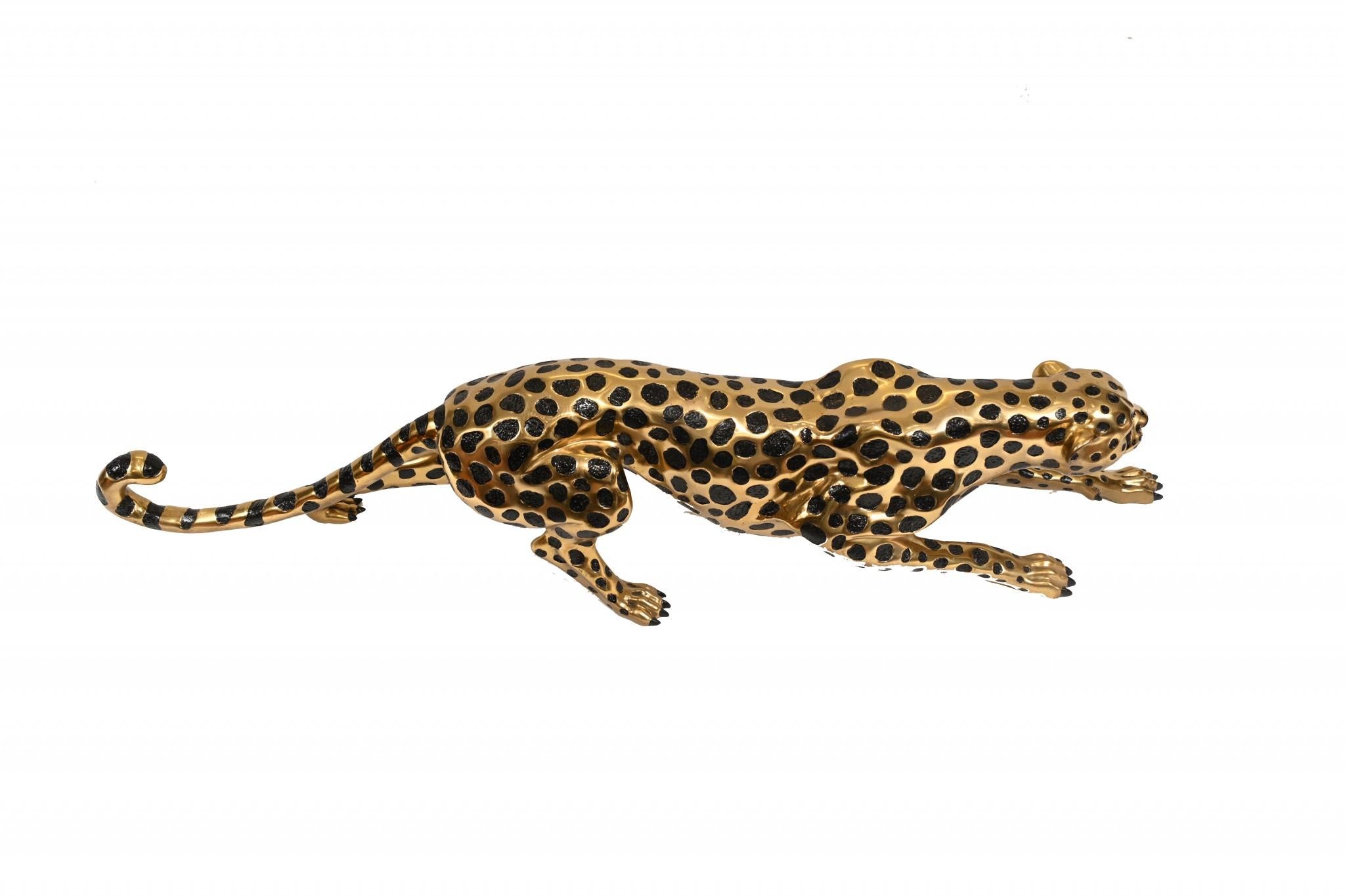 Art Deco Bronze Cat Panther Leopard Cheetah Casting 1