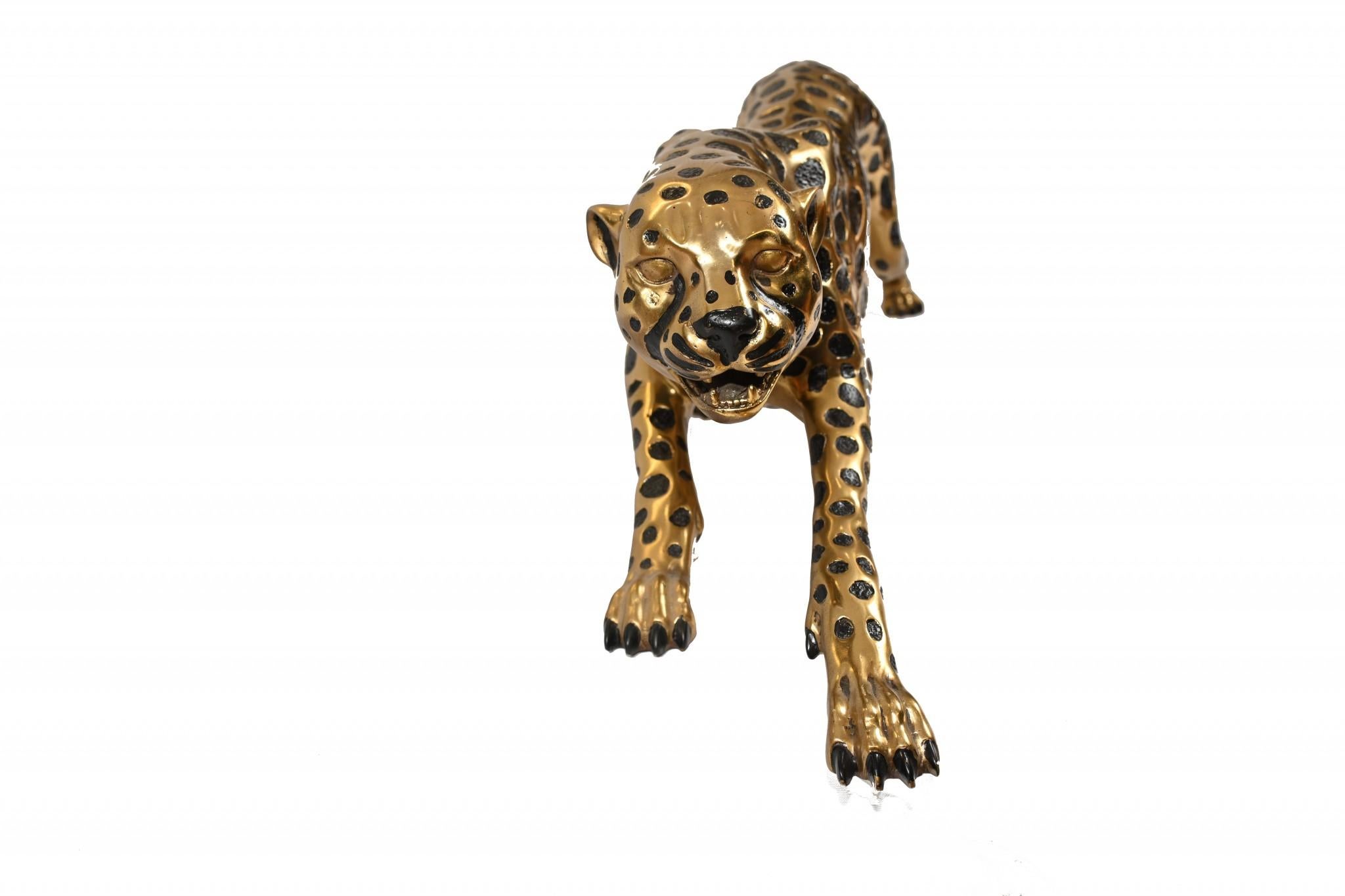 Art Deco Bronze Cat Panther Leopard Cheetah Casting 2
