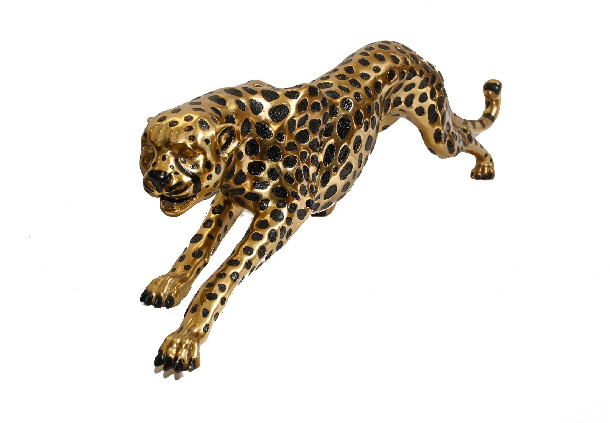 Art Deco Bronze Cat Panther Leopard Cheetah Casting 4