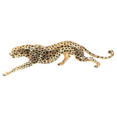 Art Deco Bronze Cat Panther Leopard Cheetah Casting