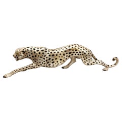 Art Deco Bronze Cat Panther Leopard Cheetah Casting