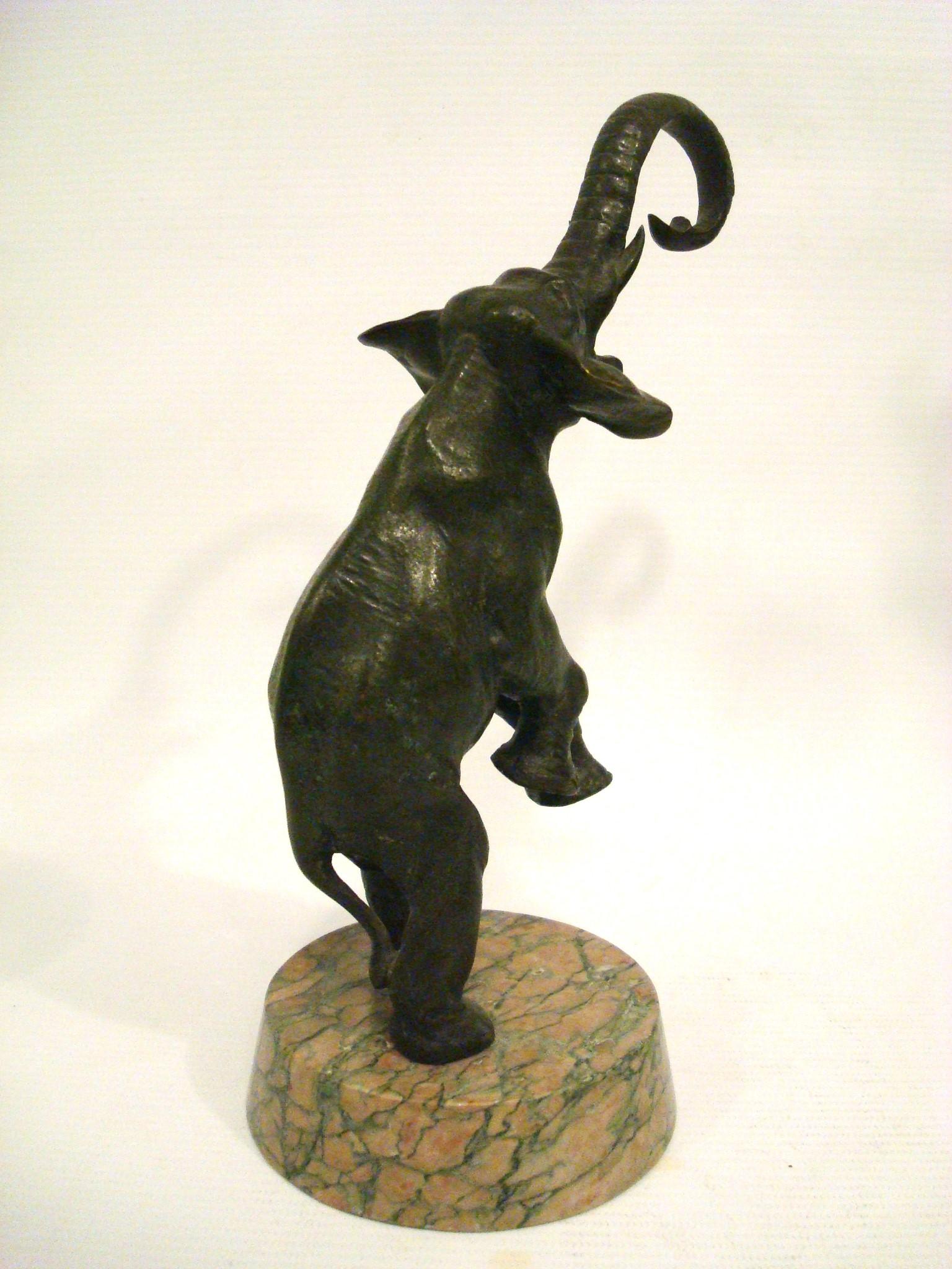 Elefante da circo in bronzo Art Deco di Charles Paillet, Francia, anni '20 in vendita 2