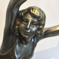 Art Deco Bronze Dancer Attributed to Gilbert