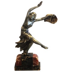 Art Deco Bronze Dancer Attributed to Gilbert