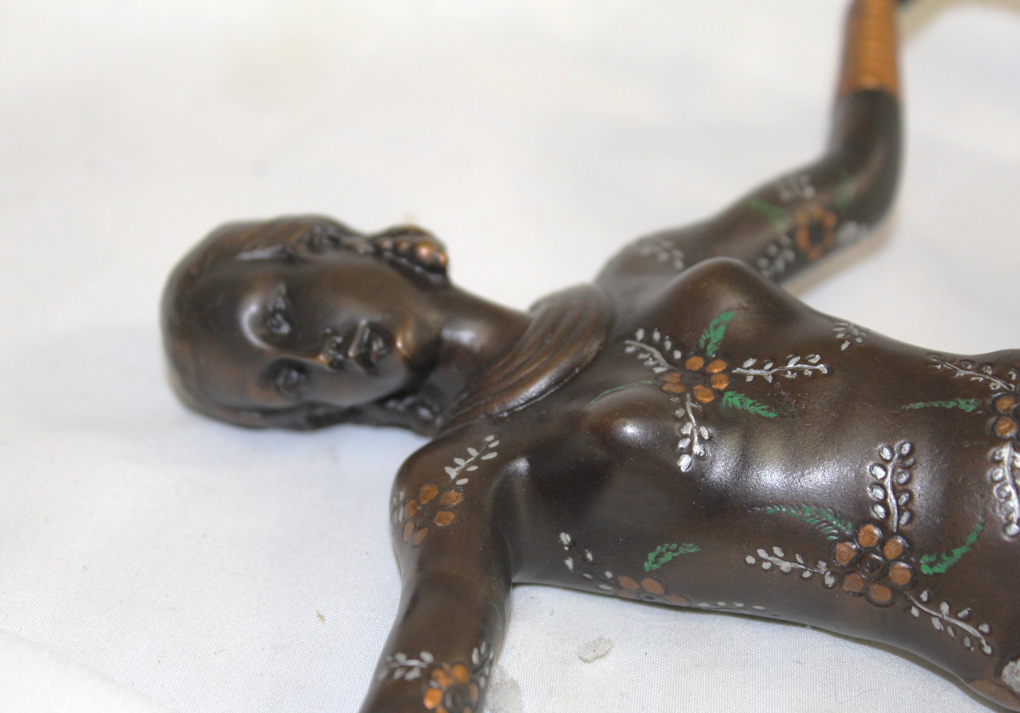 Art Deco Bronze , Dancer , England  After Lorenzl For Sale 3