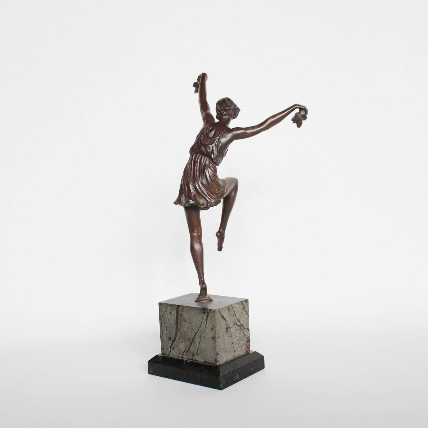French Art Deco Bronze Dancer