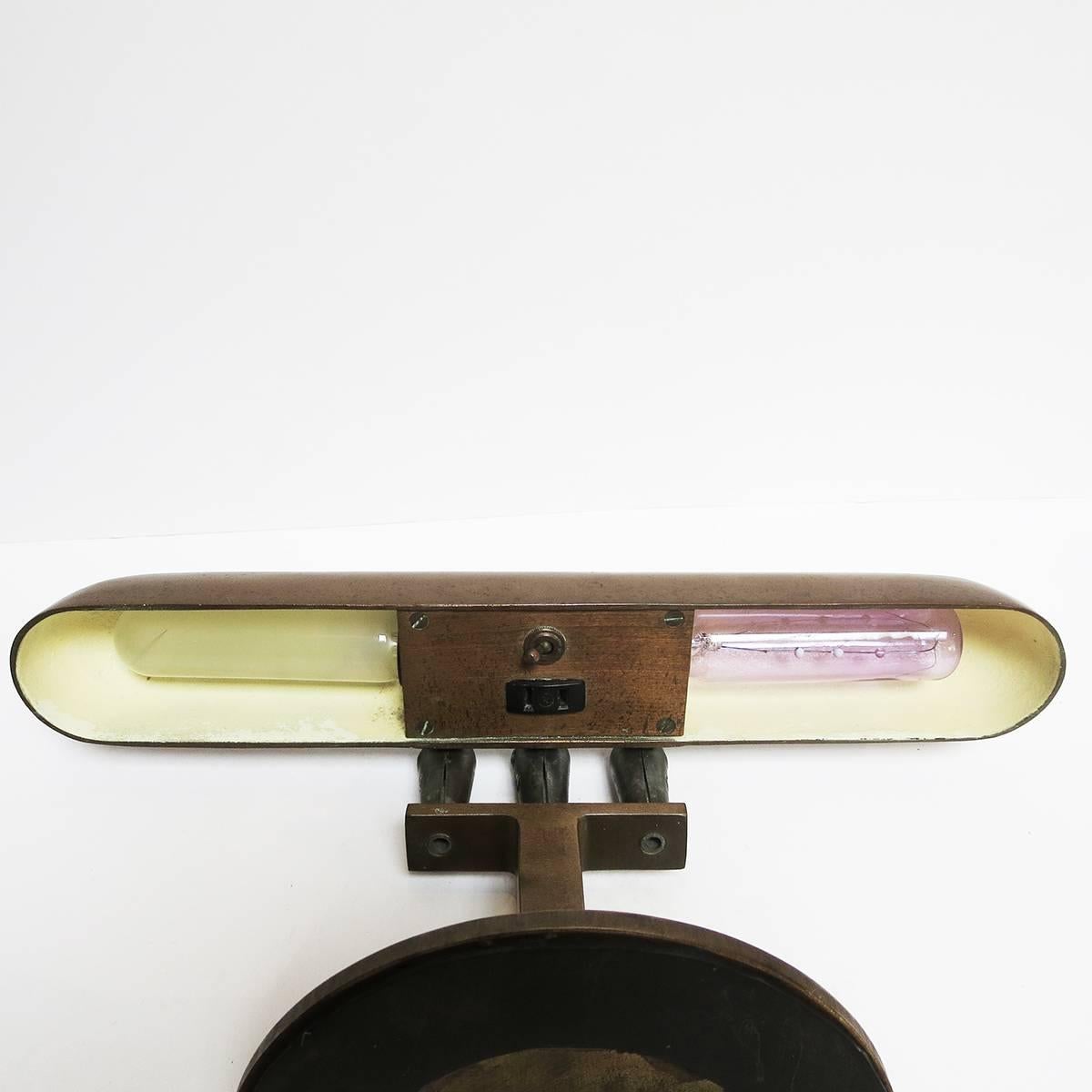 Art Deco Bronze Desk Lamp Machine Age 2