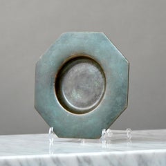 Art Deco Bronze Dish by GAB Guldsmedsaktiebolaget, Sweden, 1930s