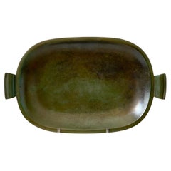 Art Deco Bronze Dish by GAB Guldsmedsaktiebolaget, Sweden, 1930s