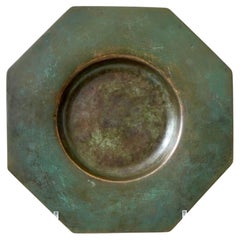 Art Deco Bronze Dish by GAB Guldsmedsaktiebolaget, Sweden, 1930s
