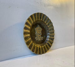 Art Deco Bronze Dish with Royal Danish Cypher, 1940s