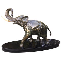 Art Deco Bronze Elephant by Rochard, French, circa 1930s