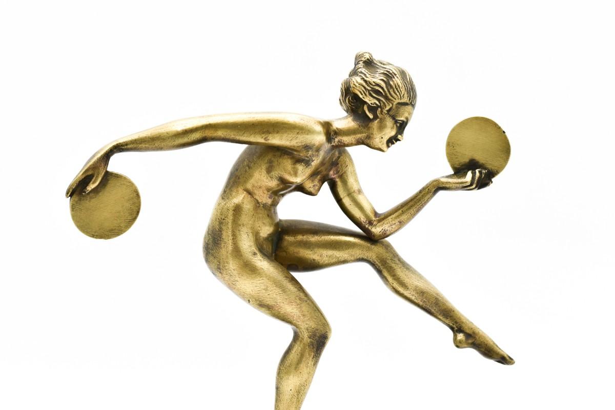 Mid-20th Century Art Deco bronze figure 