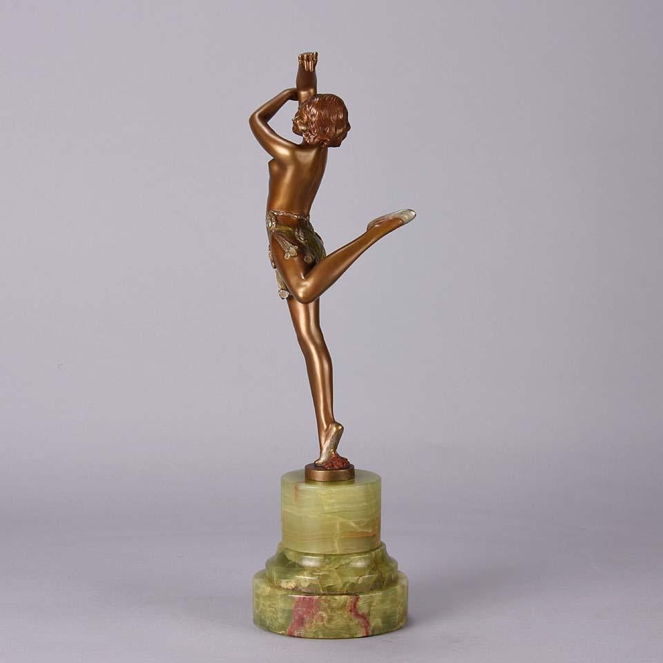 Art Deco Bronze Figure Entitled 'Erotic Dancer' by Bruno Zach 2