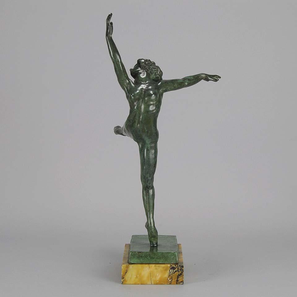 French Art Deco Bronze Figure 
