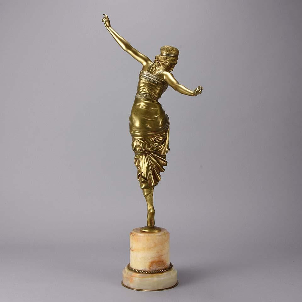 Art Deco Bronze Figure 'Russian Dancer' by Paul Philippe In Excellent Condition In London, GB