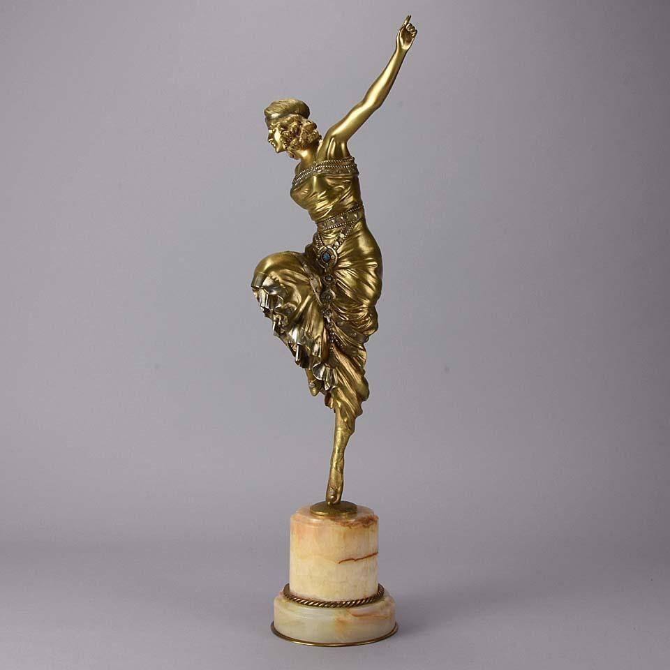 Art Deco Bronze Figure 'Russian Dancer' by Paul Philippe 2