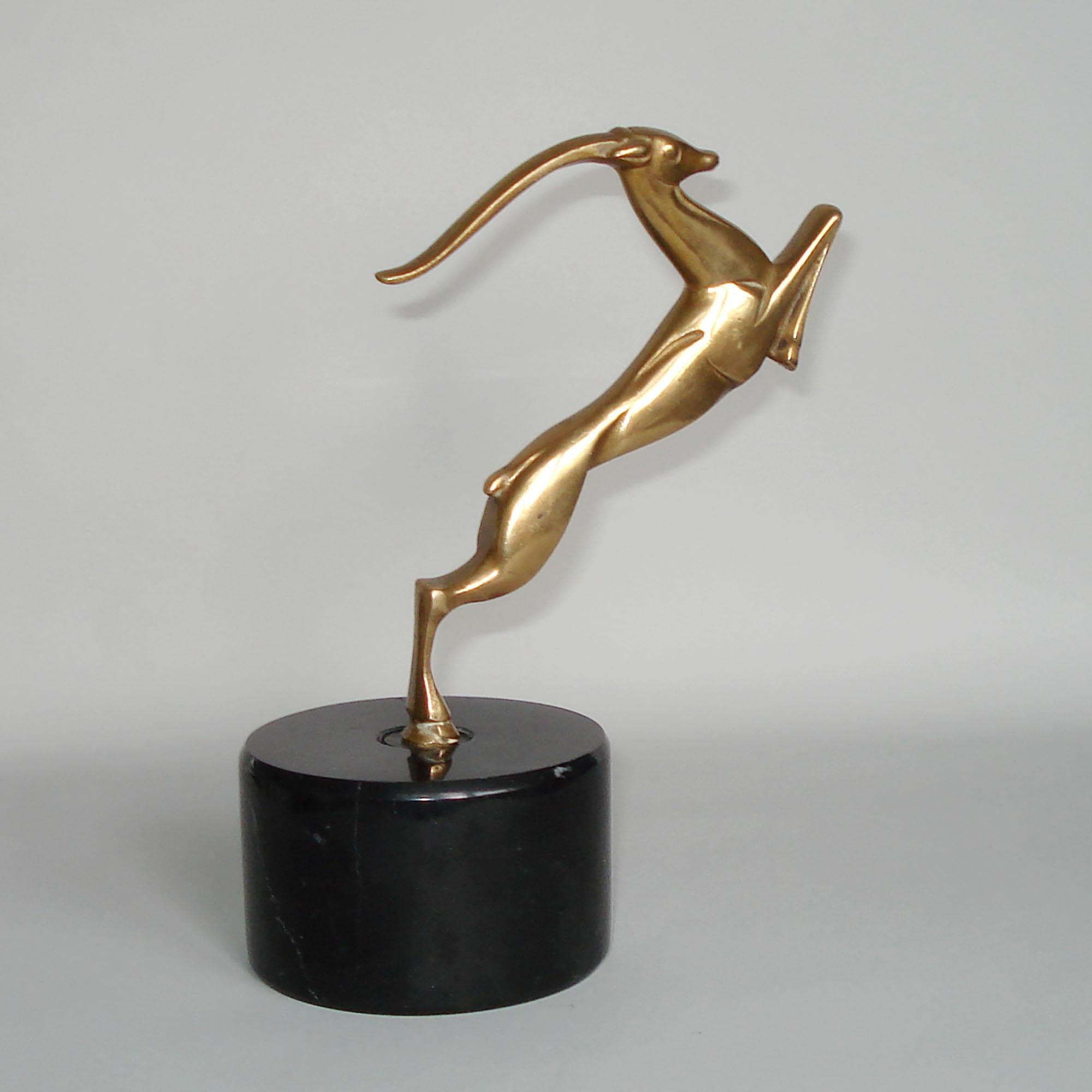 Dutch Art Deco Bronze Figurine of a Impala, Johannes Bosma, Netherlands, circa 1925