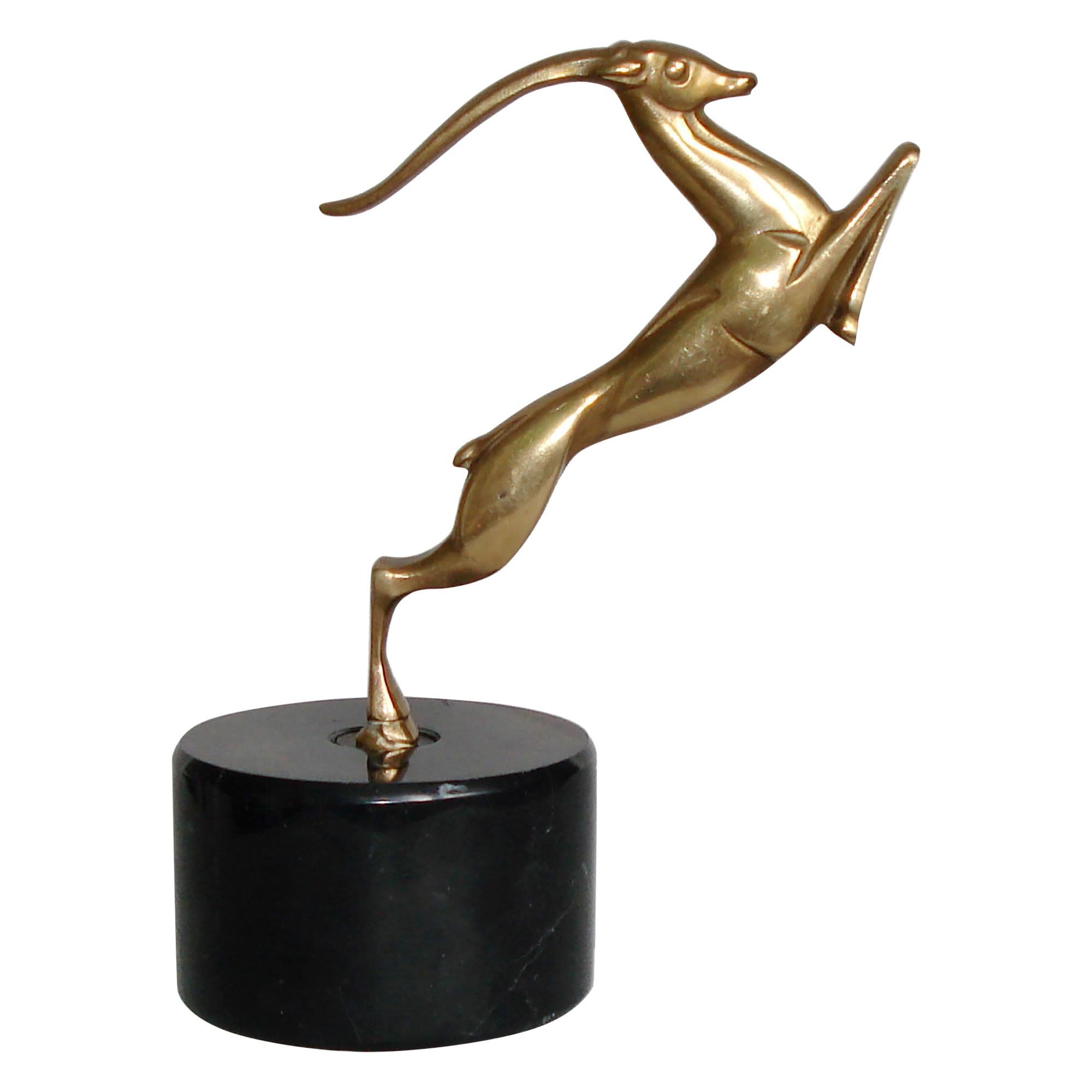 Art Deco Bronze Figurine of a Impala, Johannes Bosma, Netherlands, circa 1925