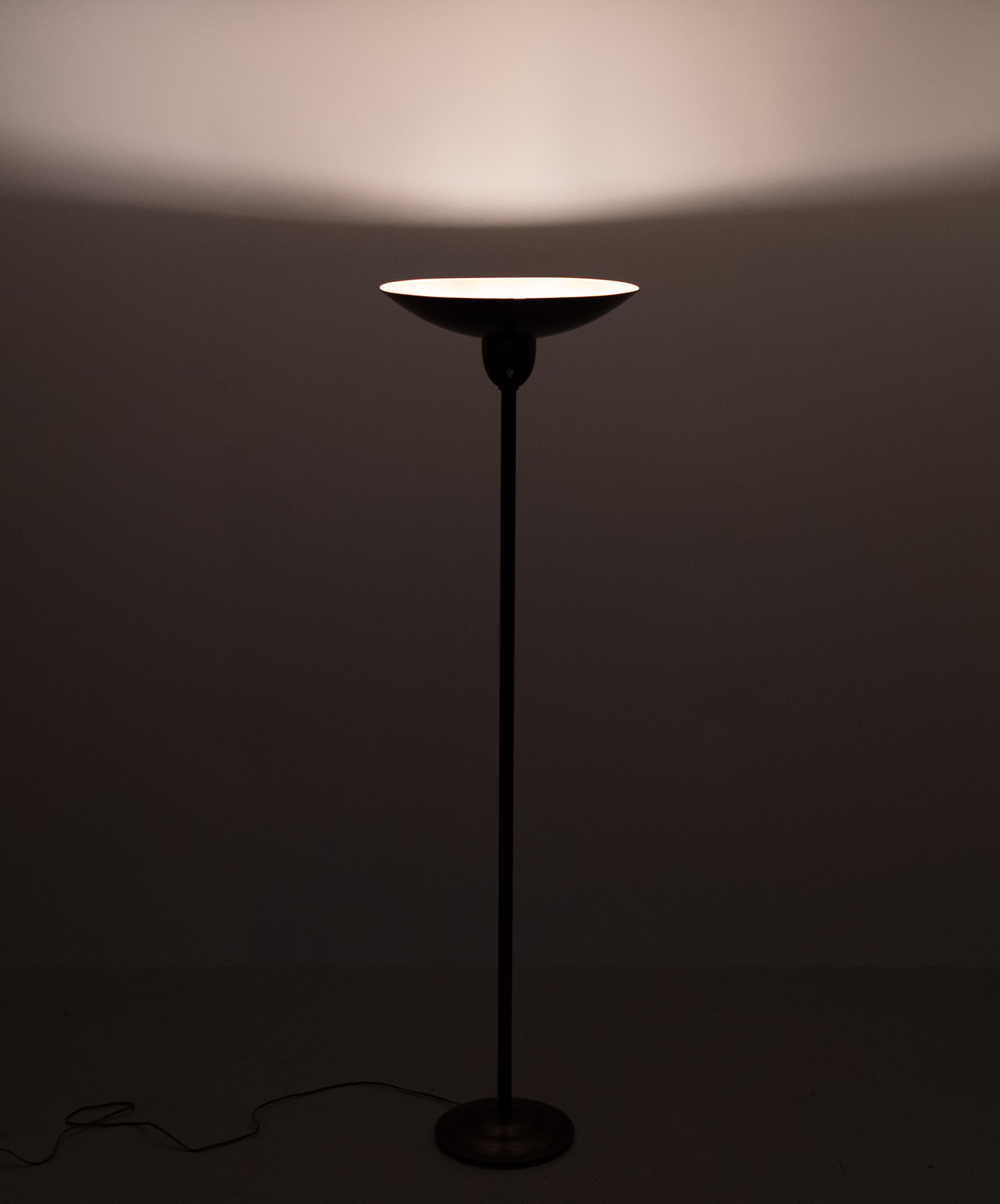 Brass Art Deco  Bronze Floor lamp France 1930s For Sale