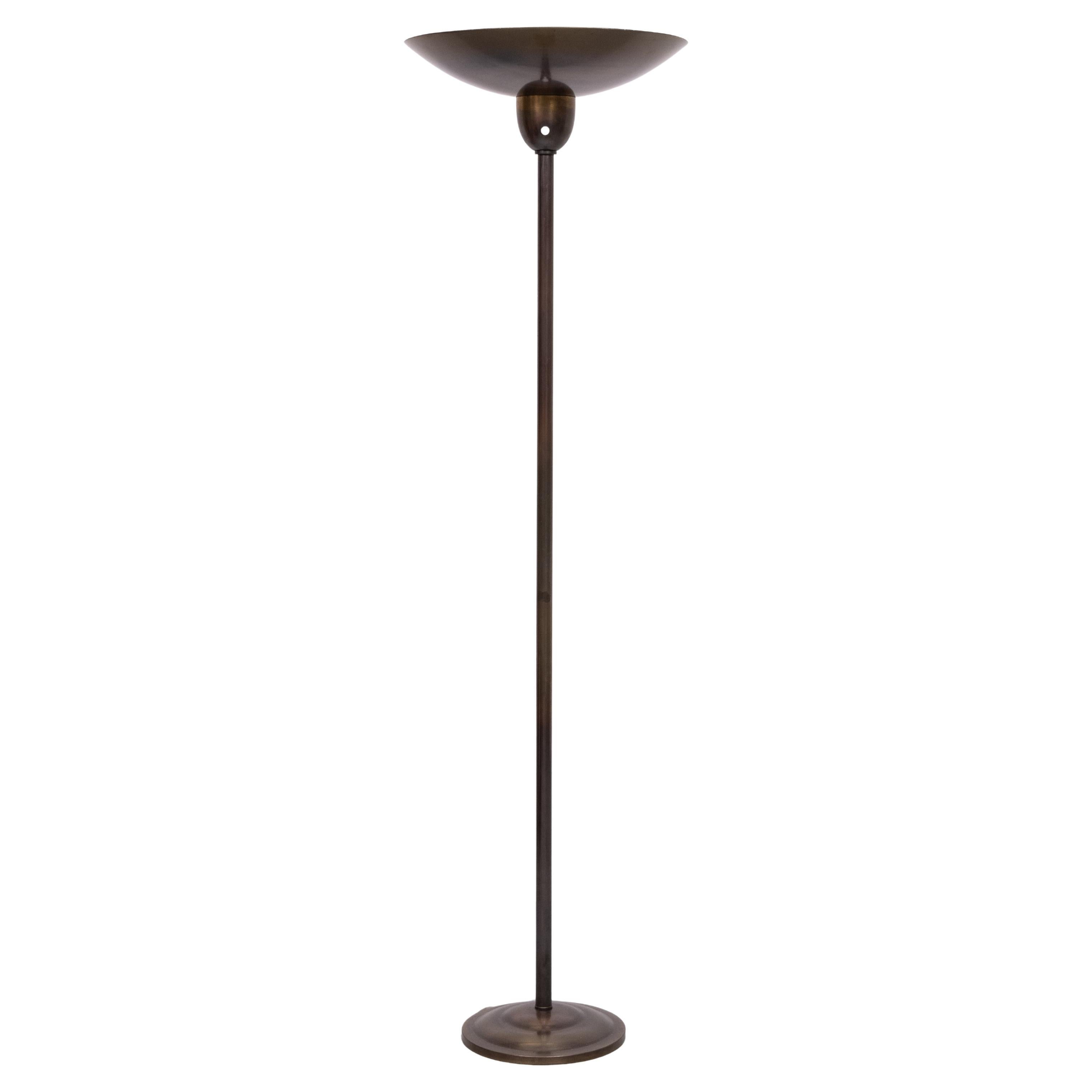 Art Deco  Bronze Floor lamp France 1930s For Sale