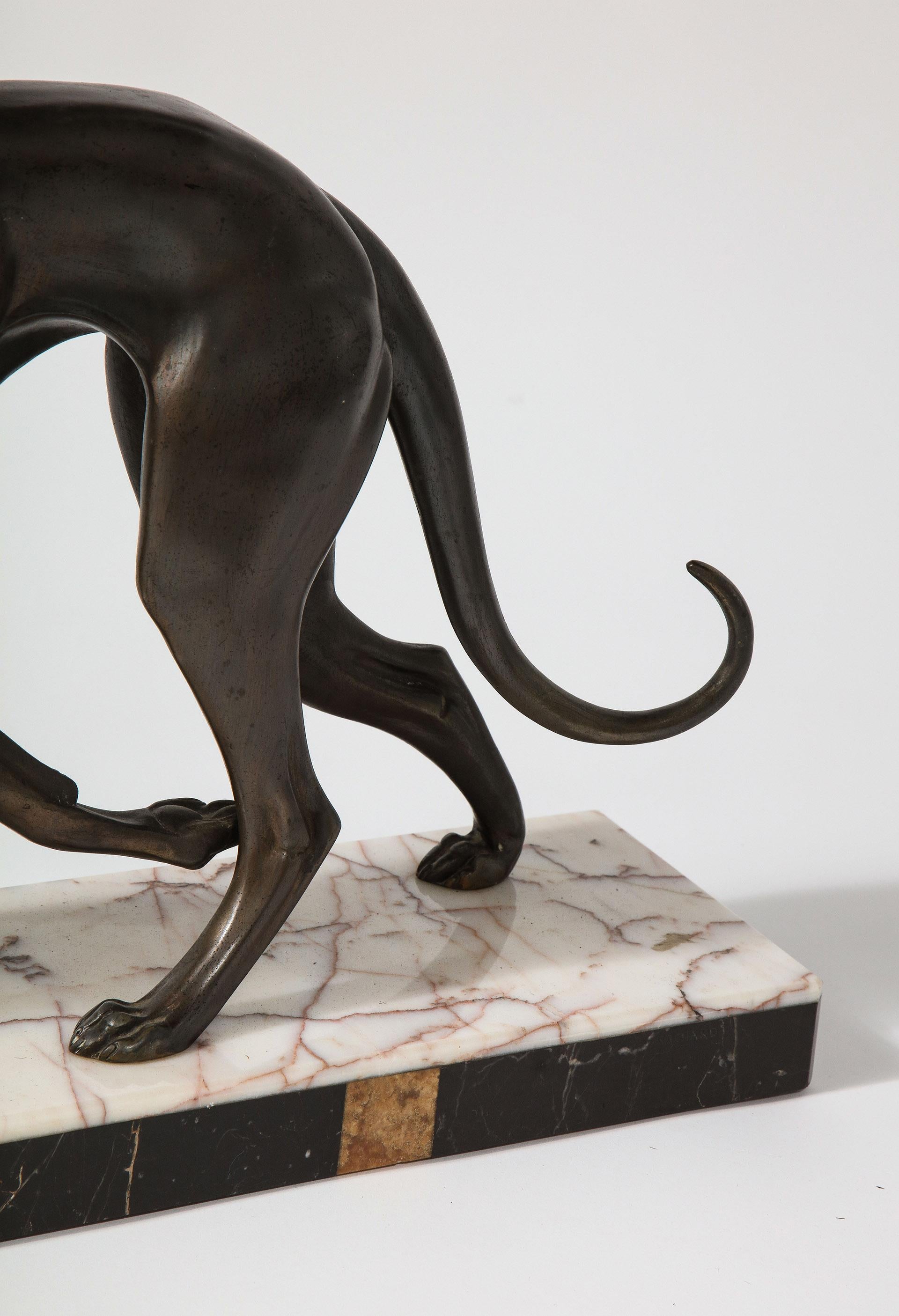 Art Deco Bronze Greyhound 3