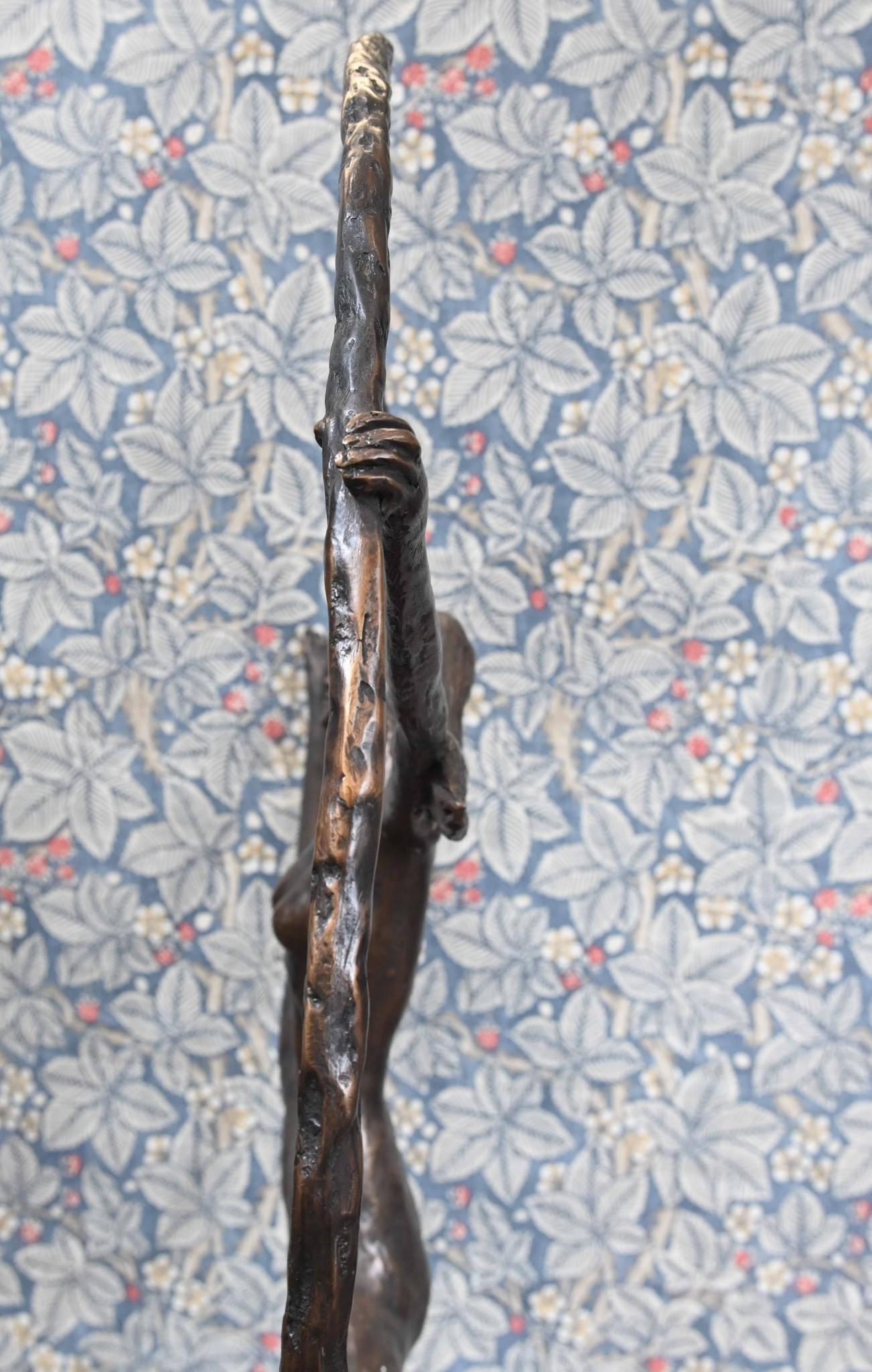 Art Deco Bronze Hoop Dancer Figurine Statue Roaring Twenties Bon état - En vente à Potters Bar, GB
