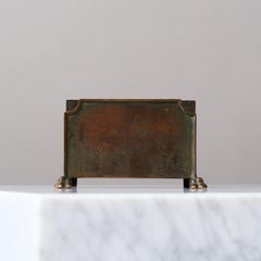 Porte-lettres Art déco en bronze par GAB Guldsmedsaktiebolaget, Suède, années 1930.