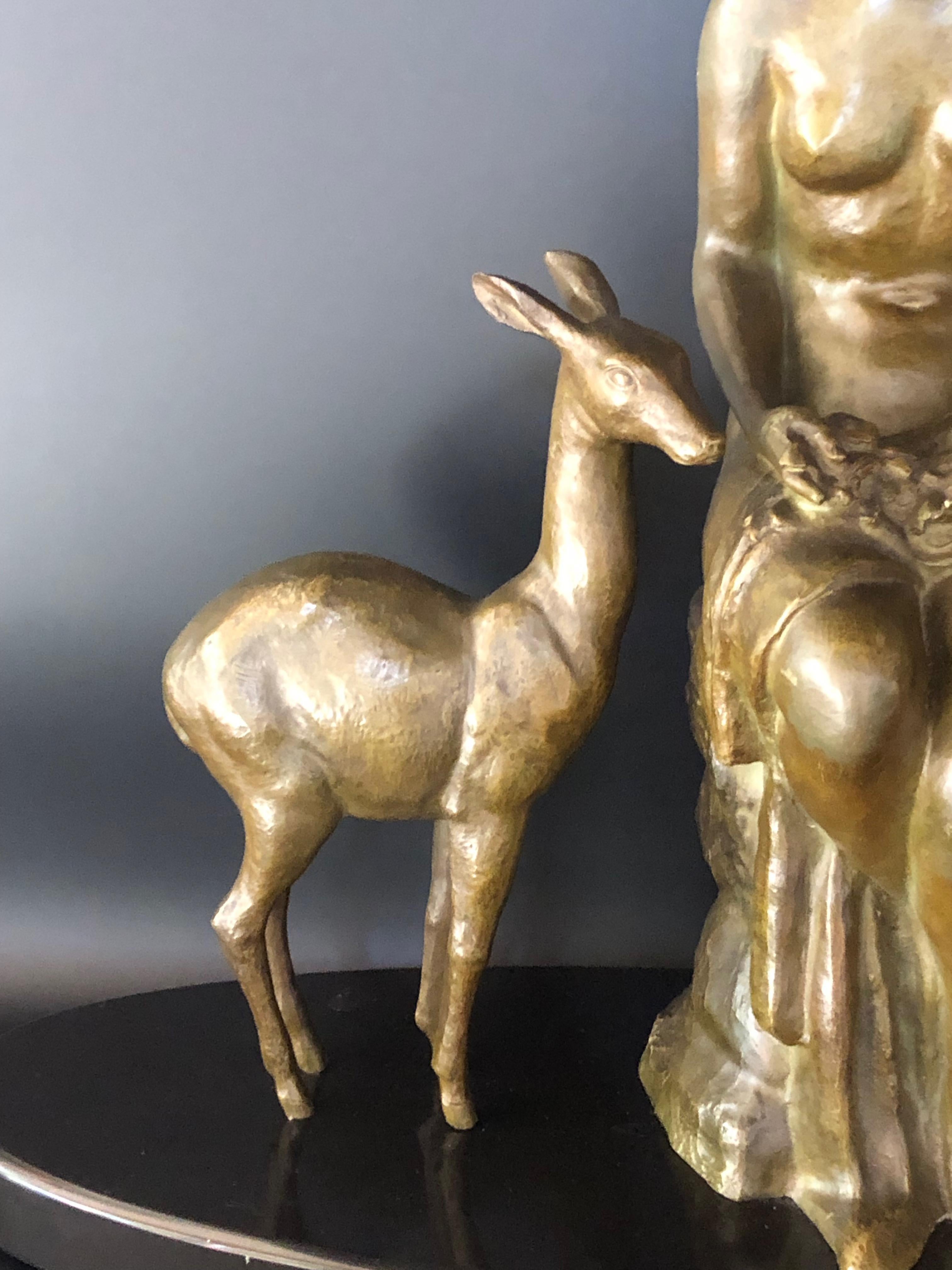 Offre en bronze Art Déco signée Cipriani en vente 7
