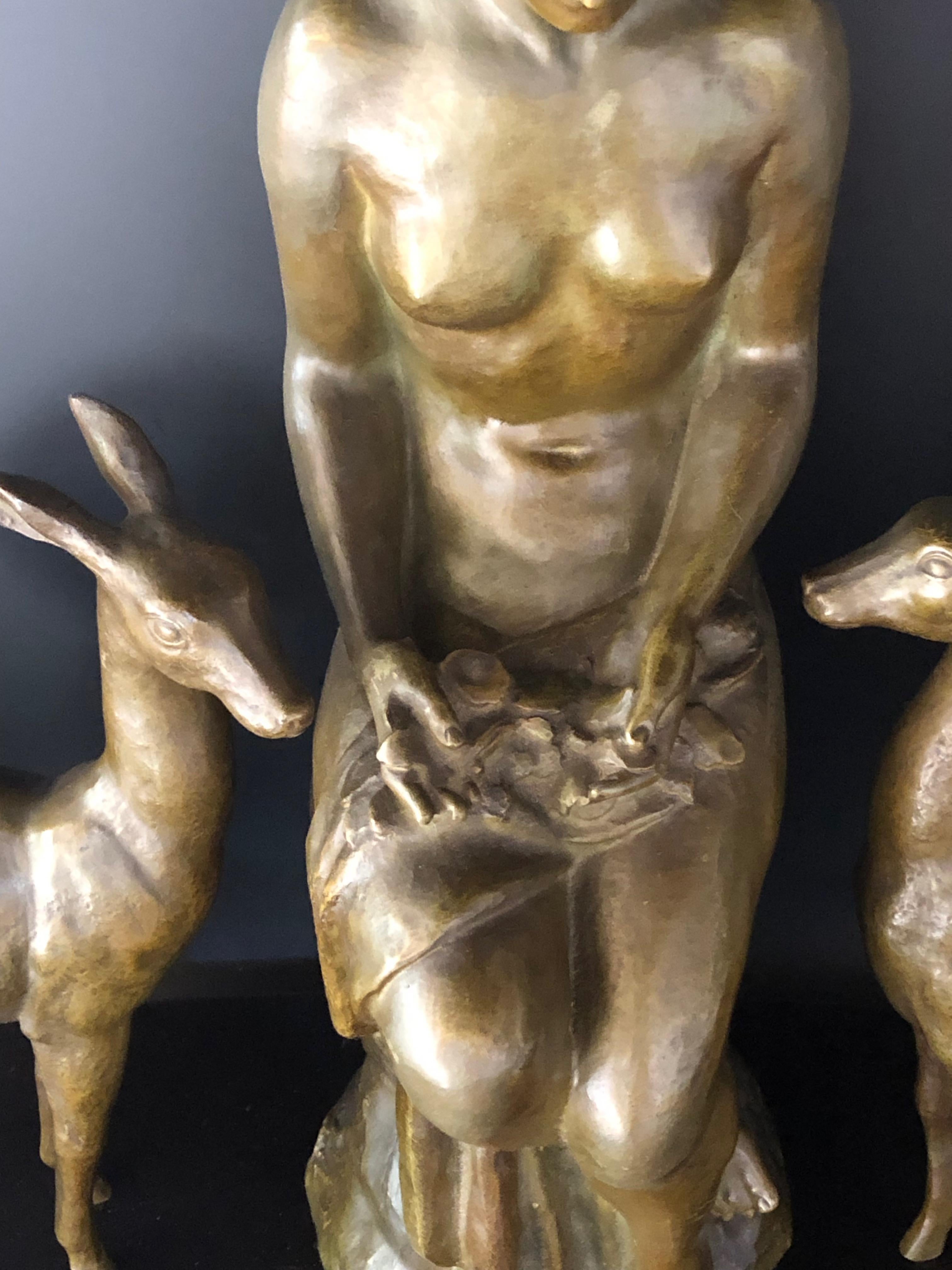 Offre en bronze Art Déco signée Cipriani en vente 8