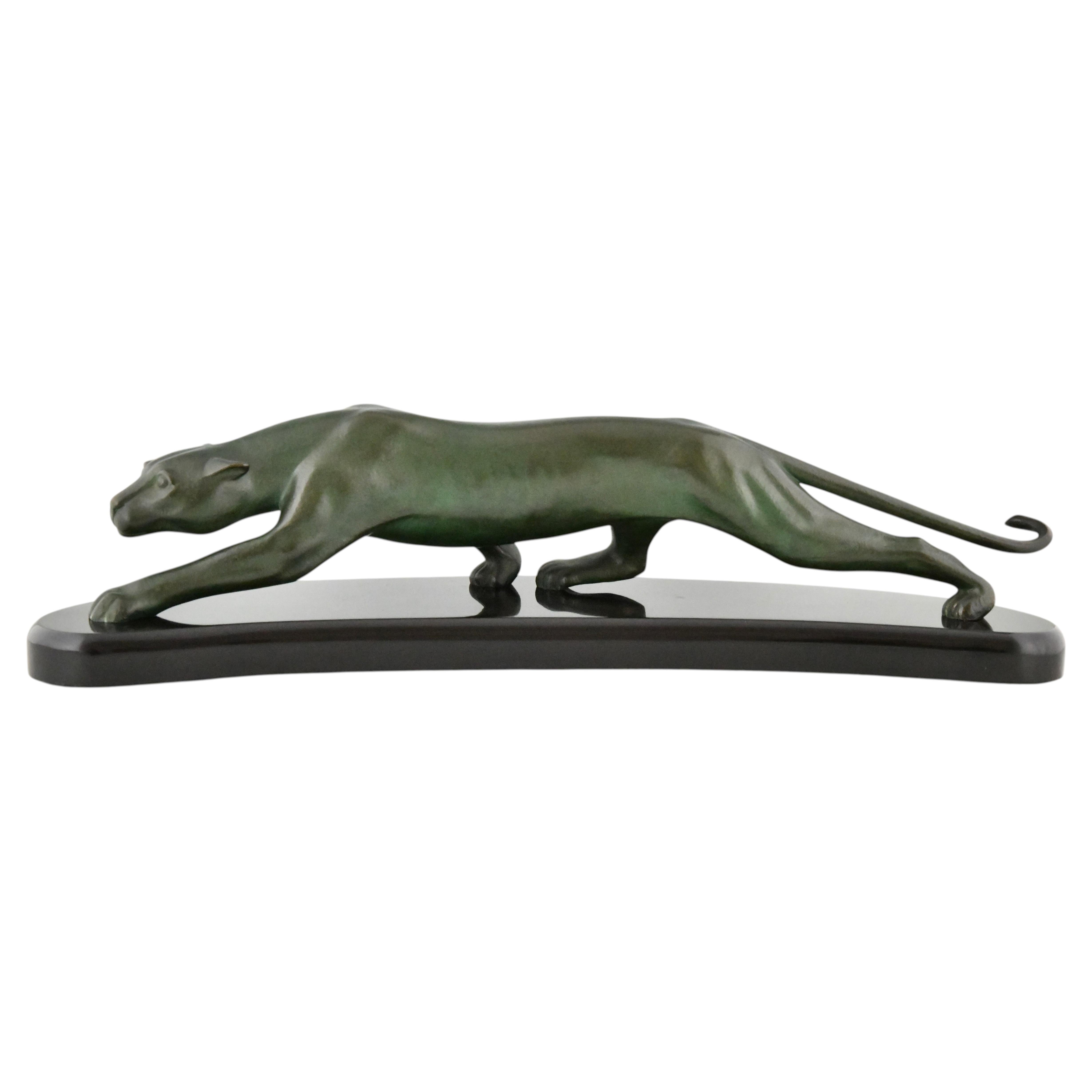 Art Deco Bronze Panther by Georges Lavroff – France Circa 1925