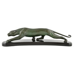 Pantera de bronce Art Déco de Georges Lavroff – Francia, hacia 1925