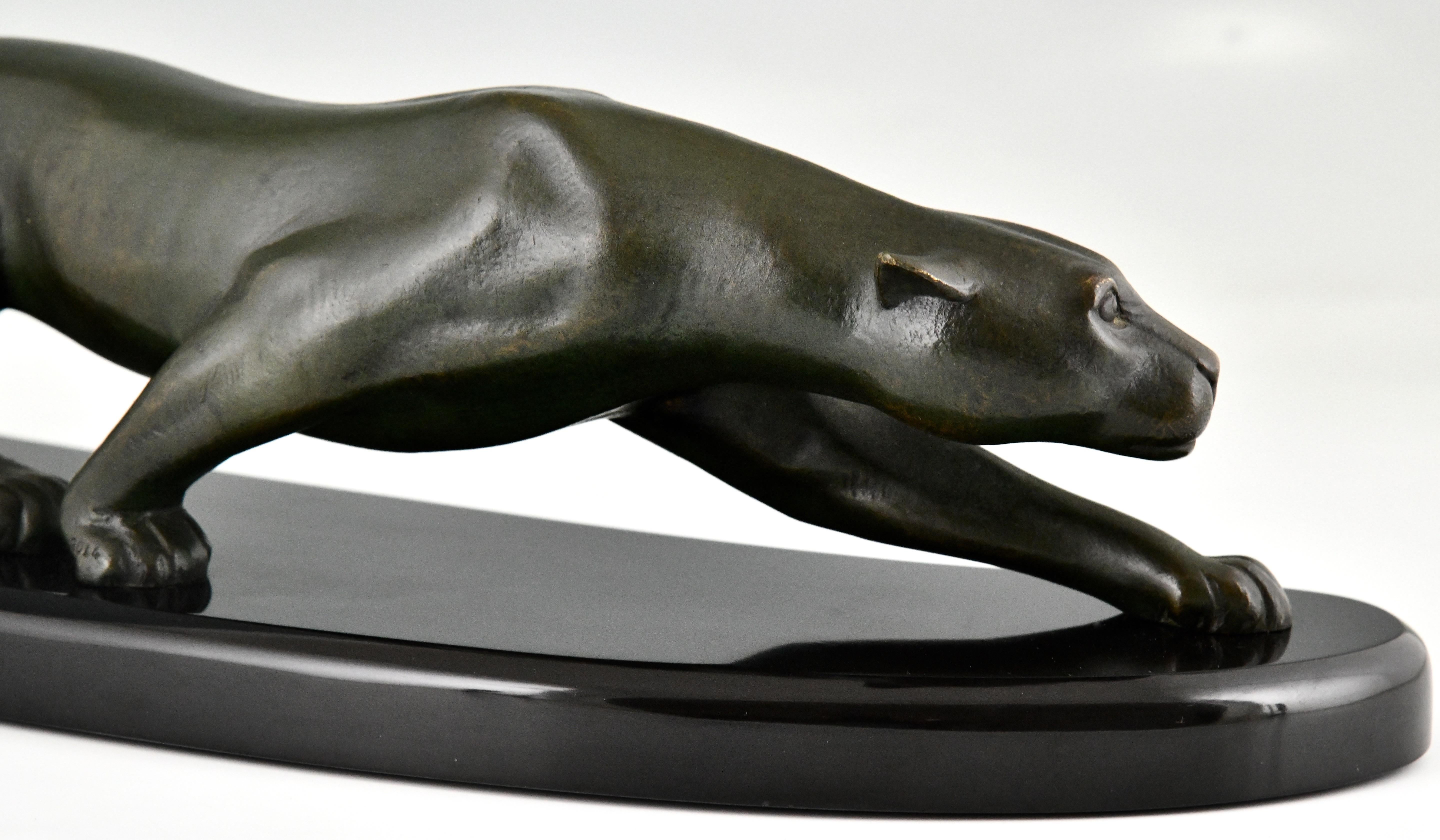 Art Deco bronze panther sculpture by Georges Lavroff 1925 2