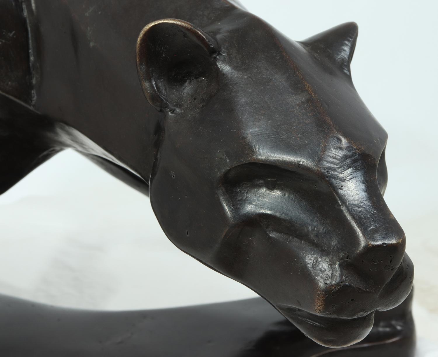 Panthère en bronze Art Déco signée REYOL JF 4