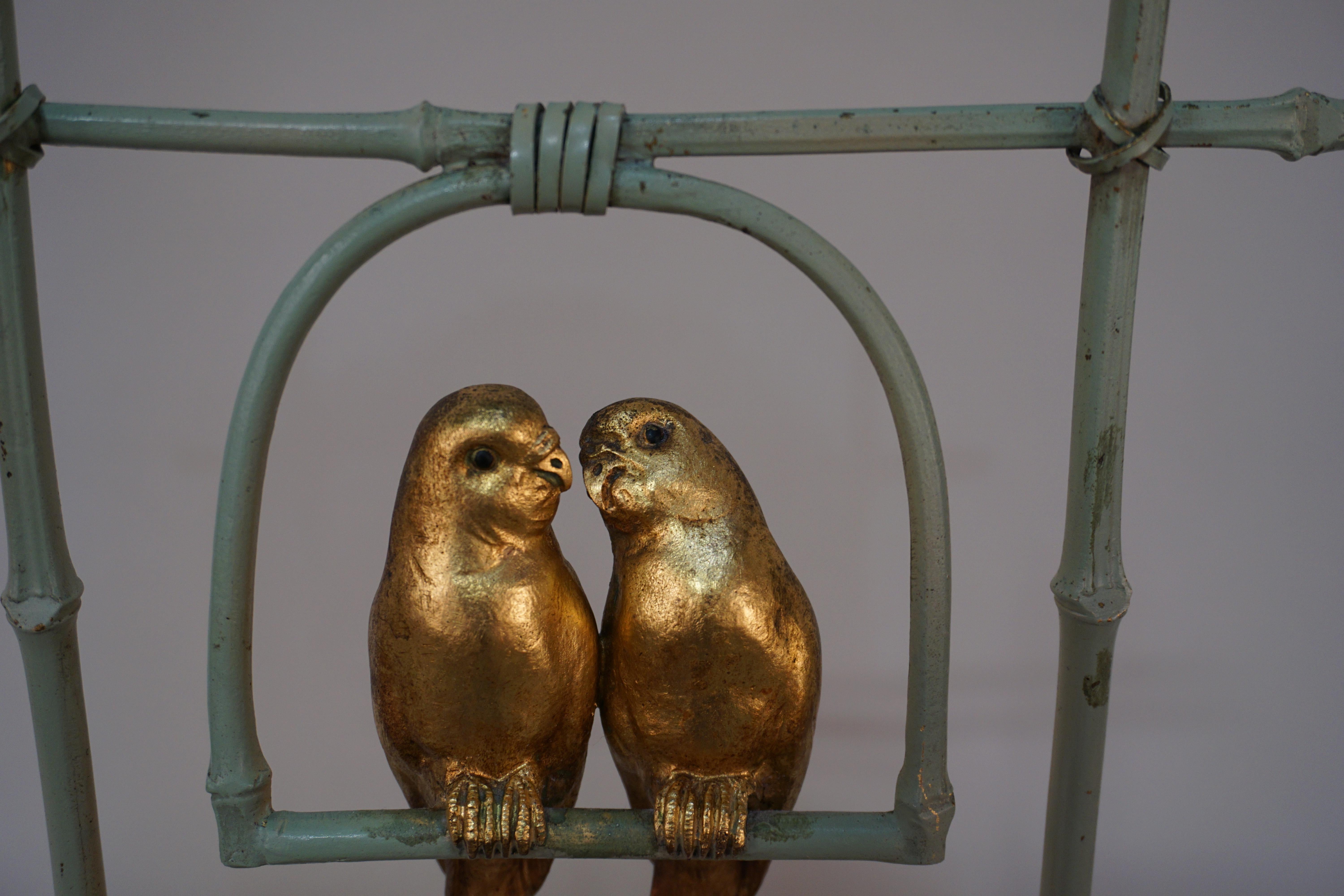 Art Deco Bronze Parakeets by A Van Kote 1