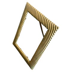 Art Deco Bronze Picture Frame or Vanity Mirror