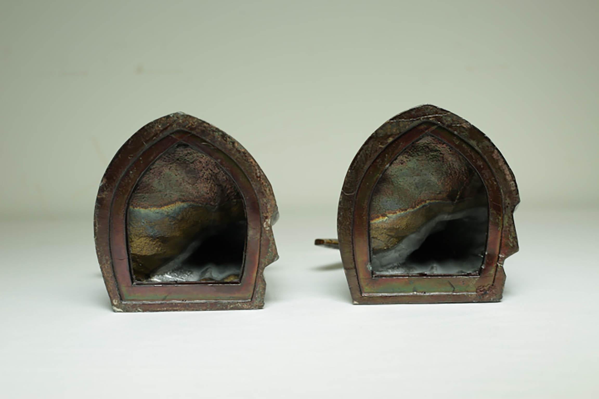 Art Deco Bronze-Plated Airplane Bookends, circa 1930s In Excellent Condition In San Francisco, CA