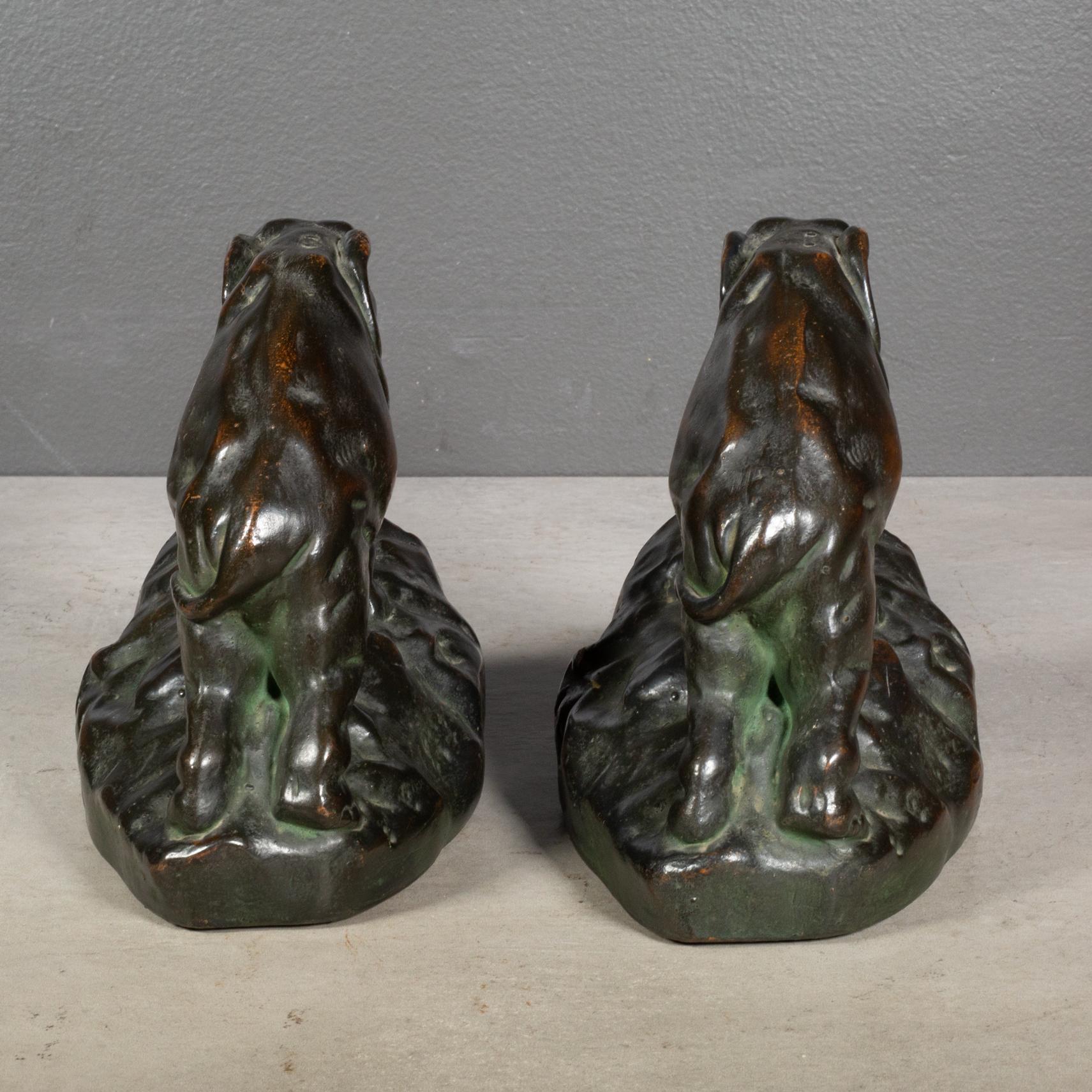 20th Century Art Deco Bronze Plated Elephant Bookends c.1920-1930