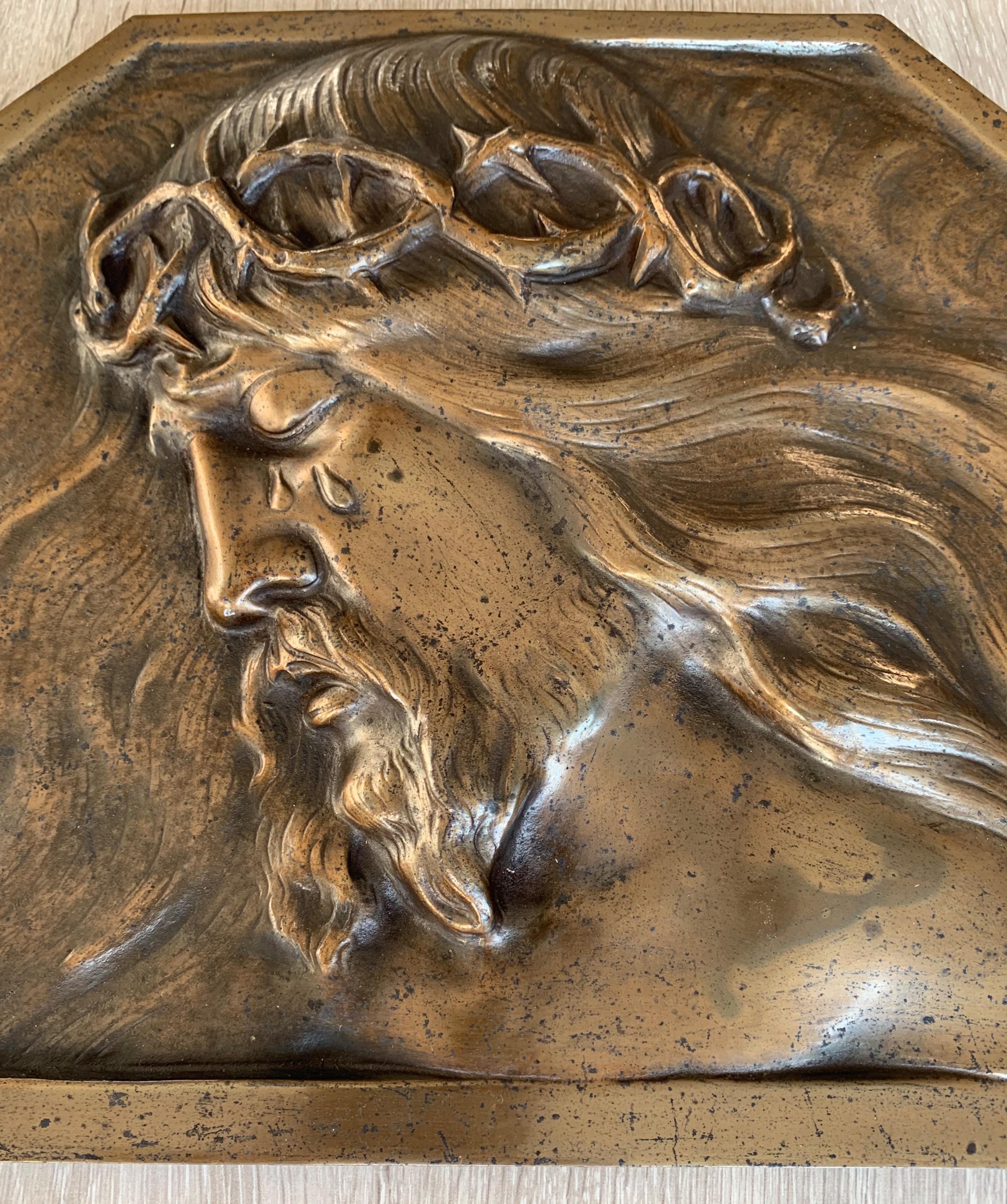 bronze relief