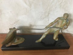 Art Deco Bronze Salvatore Riolo Sculpture, 1930s