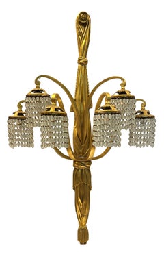 Art Deco Bronze Sconces Attributed to Louis Süe and André Mare