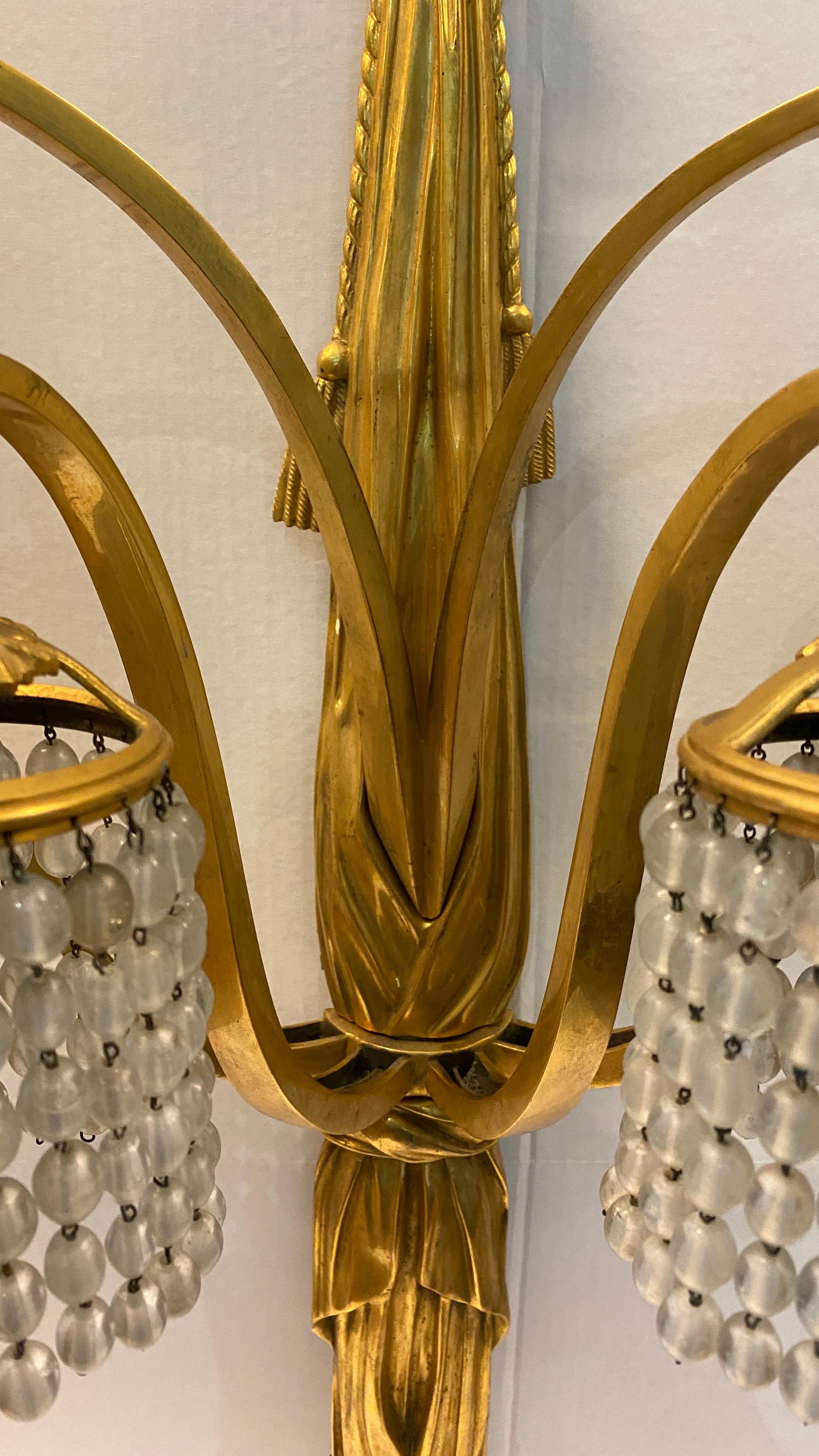 Early 20th Century Art Deco Bronze Sconces Attributed to Louis Süe and André Mare For Sale